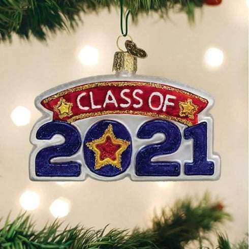 Old World Christmas Class of 2021 Blown Glass 2020 Unique Christmas Ornaments for Christmas Tree Decorations...