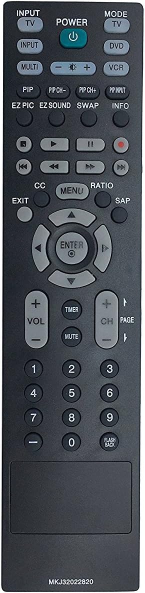 MKJ32022820 Replaced Remote Control for LG LCD Plasma TV 42LB5DC 42LC50C 32LX50C 32LX50CS 32LX5DC 32LX5DCS 37LC50C 37LC50CB 37LC50CB-UA 37LC50C-UA...
