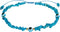 Blue Apatite Evil Eye Anklet Bracelets for Women Tumbled Chip Beach Foot Anklet Amulet Protection Reiki Crystals...