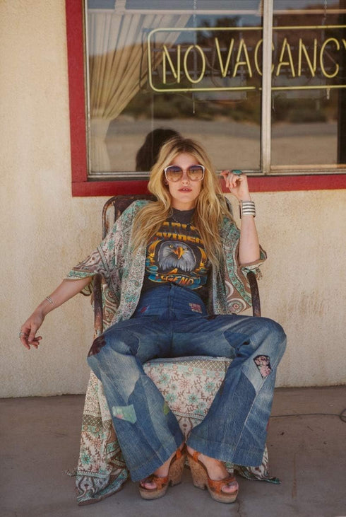 Zoye Chen Women's Loose Kimono Cardigan Floral Print Long Sleeve Cover Up Beach Coverups Bathing Suit for Women...