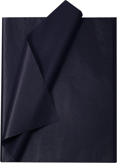 Ueerdand 105 Sheets Black Tissue Paper for Packaging Gift Wrapping Craft Papers Bulk for DIY Artworks Flower Decoration (12 x 20 Inches, Black)...