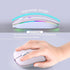 Wireless Bluetooth Mouse, Rechargeable LED Dual Mode Mouse (Bluetooth 5.2 and USB Receiver) Portable Silent Mouse,for Laptop/Desktop/Tablet(Pink)...