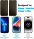 2-Pack Matte Privacy Screen Protector For iPhone 13 Pro Max/iPhone 14 Plus, Anti-Glare Anti-Spy Scratch Resistant Tempered Glass Film, Rounded Edg...