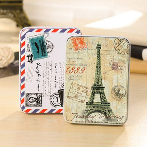 5 Pack Metal Tins Box Containers 3.54 x 2.56 x 1.1 inch, Mini Portable Small Tins with Lids, Rectangular Case Empty Box for Candies, Pills, Earrin...