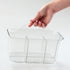 mDesign Plastic Cutlery Storage Organizer Caddy Bin Tote with Handle - Kitchen Cabinet Divided Pantry Basket for Forks, Knives, Spoons, Napkins, I...