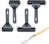 HRJZF Black Printmaking Brayers - Premium Brayer Rollers for Crafting, Hard Rubber Roller Brayers, Vinyl Roller Ink Paint Brush for Wallpapers Sta...