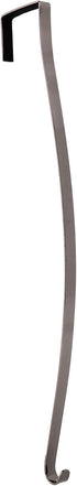 Haute Decor HighProfile Curved Wreath Hanger (Brushed Nickel) - Strong Metal Over The Door Wreath Holder Hook for Doors with Raised Features and T...