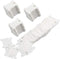 Embroidery Floss Bobbins, 128 Pcs Embroidery Floss Organizer, Plastic Embroidery Thread Cards for Cross Stitch Thread Holder Sewing Storage(White)...
