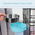 Crate Dog Bowl, Removable Stainless Steel Water Food Feeder Bowls Hanging Pet Cage Bowl Cage Coop Cup for Dogs Cats Puppy Rabbits Bird and Small P...