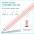 Stylus Pens for Touch Screens(2 Pcs), High Sensitivity Rotatable Stylus Pen for iPad with Hidden Disc Tip for Apple iPad/iPhone/Android/Tablets an...