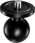 BRCOVAN Aluminum Alloy 1'' Ball Adapter with 1/4"-20 Threaded Stud for Action Camera & Camcorder Compatible with RAM Mounts B Size Double Socket A...
