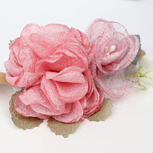 Toptim Baby Floral with Nylon Headbands for Newborn Girls Shower Photo (6 Colors)...