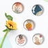 24Pcs 1.2in Round Crystal Glass Refrigerator Magnets,Line Drawing Flower Magnets for Fridge and Locker,Cute Decorative Whiteboard Blackboard Magne...