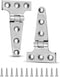 4" x 2" Boat Strap T Hinge Stainless Steel 316 Boat Door Flush Triangle Hinges, Heavy Duty Marine Dock Strap Hinges W/Fasteners for Ship Kayak Yac...
