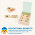 Battat – One-Match Puzzle – Numbers Wooden Puzzle for Toddlers – Wooden Toys – Educational Toys – 3 Years + – Self Correcting Puzzles with Storage...