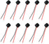 Maxmoral 10pcs DC 12V 85dB Active Buzzer Mini Electronic Buzzers Wired Connector...