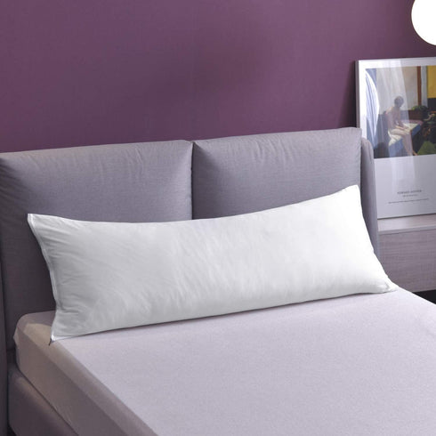 YAROO Body Pillow Cover 20" x 60",100% Egyptian Cotton, 300 Thread Count, Super Soft Body Pillowcases with Zipper,Fits 20x60,Cover Only-White...