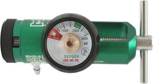 Ever Ready First Aid Oxygen Regulator CGA-870 Gauge Flow Rate with Wrench Key - 0-15LPM...