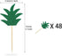 48PCS Pineapple Cupcake Donut Cake Toppers, Pineapple Cute Cupcake Picks for Summer Tropical Hawaiian Party Cake Decorations...