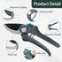 8" Bypass Pruning Shears Gardening Pruners Heavy Duty Secateurs Clippers Handheld Garden Tools for Rose Flower Plants Trimming, 1 Inch Cut...