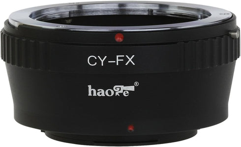 Haoge Lens Mount Adapter for Contax/Yashica C/Y CY Mount Lens to Fujifilm Fuji X FX Mount Camera as X-A5 X-A10 X-A20 X-E1 X-E2 X-E2s X-E3 X-H1 X-M...