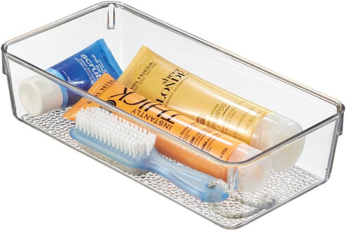 iDesign 49250 Rain BPA-Free Plastic Drawer Organizer Tray - 12" x 6" x 3", Clear...
