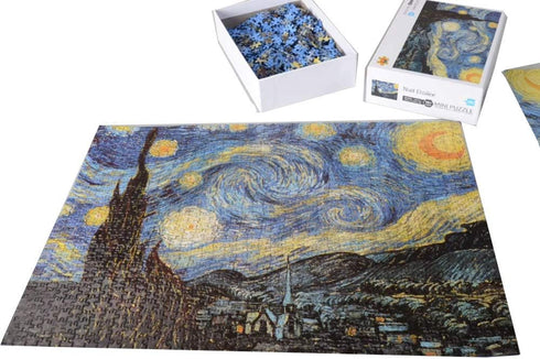 1000 Pieces Jigsaw Puzzles Adults The Smallest Size Starry Night Puzzles Difficult Famous Painting Thicker Paper Puzzle for Adult(Size 42.5X 30cm)...