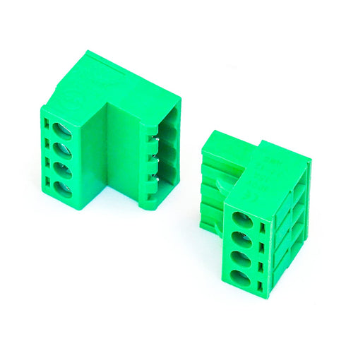10 Set 5.08mm 4 Pin Male & Female Phoenix Type Connector No Soldering Green PCB Screw Terminal Block 4 Pole...