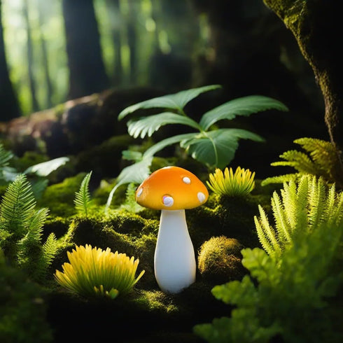 12 Pcs 1.5 to 1.8 Inch Resin Mushroom,Cute Mushrooms Fairy Garden Mushrooms Ornaments for Outdoor Decoration,Home Décor,Cake Decoration,DIY Bonsai...