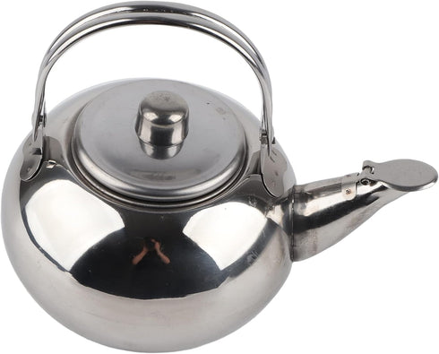Stainless Steel Teapot, 5.5inch Coffee Pot Teapot Tea Kettle, Exquisite Teapot Coffee Pot with Tea Strainer for Home Restaurant...