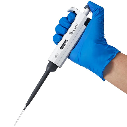 0.5-10?l Adjustable Volume Pipette, Lab Single Channel Micropipette, 10?l High Precision Pipettor Autoclavable...