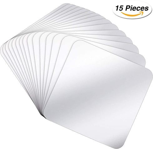Removable Acrylic Mirror Setting Wall Sticker Decal DIY Modern Decoration for Home Living Room Bedroom Decor (15 PCS 15x15)...