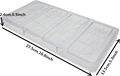 Goldbaking Plain Bar Chocolate Mold Polycarbonate Candy Bar Mold Fancy Bars PC Chocolate Mould...