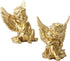 lemonadeus Gold Angels Resin Cherubs Statue Figurine Indoor Outdoor Home Garden Decoration Adorable Angel Sculpture Cute Angel Collection Wings An...