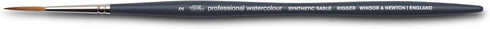 Winsor & Newton Professional Watercolour Synthetic Brush, Rigger #2...