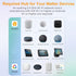 Matter Smart Plug Mini Wi-Fi Outlet, 15A/1800W Max, Compatible with Apple Home, Siri, Alexa, Google Home, SmartThings, Smart Socket Matter Smart H...