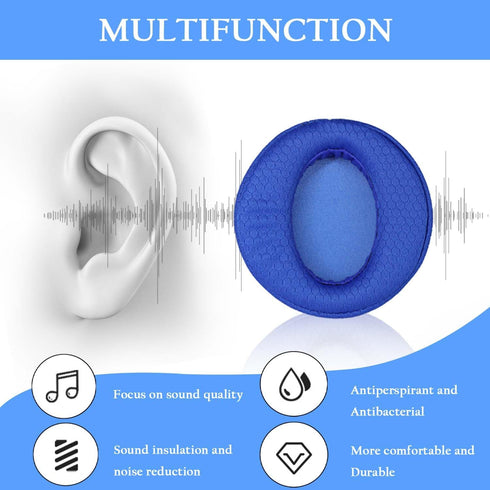 Quick Fit Replacement Earpads Sweatproof Ear Cushions for Sony MDR-XB950BT XB950B1 XB950N1 XB950AP Bluetooth Wireless Headphones Gaming Headsets,E...