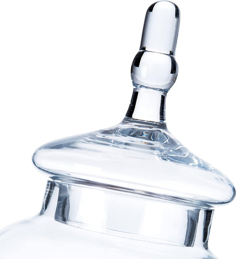 Diamond Star Glass Apothecary Jars with Lids for Candy Buffet - Large Apothecary Jars for Bathroom, Candy Bar, Kitchen, (Height: 16.5" Body: 6.5)...