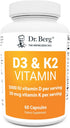 Dr. Berg D3 K2 Vitamin 5000 IU w/MCT Oil - includes 50 mcg MK7 Vitamin K2, Purified Bile Salts, Zinc & Magnesium for Ultimate Absorption - K2 D3 V...