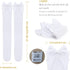 SATINIOR Satin Bow Stockings Women Opaque Thigh High Stockings Over Knee Long Stockings...