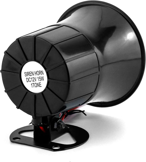 QWORK Electric Siren Horn, DC 12V Security Loud Wired Alarm Siren for Home Alarm System Security and Protection, 110 dB...