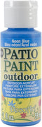 DecoArt Patio Paint, 2-Ounce, Neon Blue...