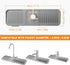 Kitchen Sink Splash Guard, 5°Slope 17.7in Faucet Mat Splash Catcher, Handle Drip Catcher Tray, Multipurpose for Kitchen Dish Drying Mats Sponge Ho...