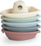 mushie Stackable Bath Boats Toy (Original) | Floating Bathtub Toys for Baby & Toddler, Set of 5 | Made in Denmark...