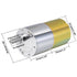 uxcell 12V DC 5 RPM Gear Motor High Torque Electric Reduction Gearbox Eccentric Output Shaft...