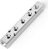 TAILONZ PNEUMATIC Silver 5 Way Pneumatic Shunt Aluminum Block Pneumatic Manifold Air Distribution Block Air path exhaust air source distributor,Co...