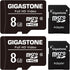 Gigastone 8GB 2-Pack Micro SD Card, Full HD Video, Surveillance Security Cam Action Camera Drone, 85MB/s Micro SDHC Class 10...