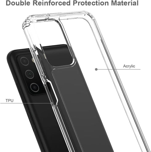 Sucnakp for Galaxy A03S Case Samsung A03S Case Premium Clear Back Panel + TPU Bumper Cover for Samsung Galaxy A03S US Version?YKL Clear?...