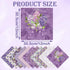 12"x12" Purple Card Paper, Single-Sided Heavyweight Paper Pack, Journaling Scrapbooking Supplies for Crafting Background Aesthetic Room Decor - 24...