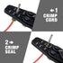 iCrimp Delphi Weather Pack Crimper, Metri Pack Crimping Tool, Wire Crimper for Sealed Weatherproof Automotive Electrical Connectors AWG14 to AWG24...